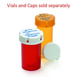 Amber Vials 6,8,13,16,20,30,40 & 60 Dram Sizes 6 Dram/120 Units Child Resistant Prescription Bottles
